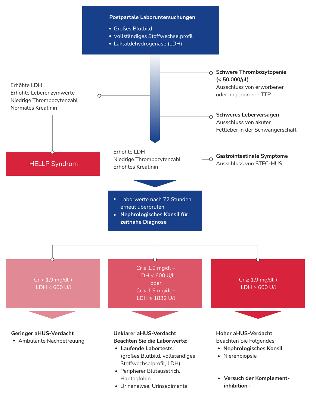 Differenzialdiagnostik-Algorithmus: aHUS und HELLP