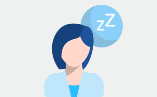 Müder und erschöpfter Patient