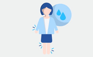 Patientin mit Wassereinlagerungen