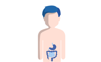 Patient mit Darm- und Rückenmarkkompressionen