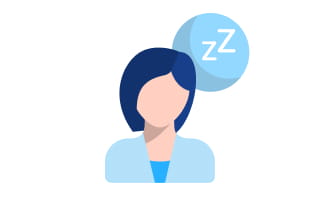 Müder und erschöpfter Patient