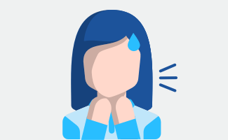 Patientin, die unter Atemnot leidet 