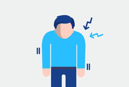 Patient mit muskulären Problemen