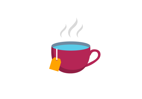 Tasse Tee – symbolisch für Pause