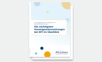 Broschüre Vorsorge bei NF1 im Überblick